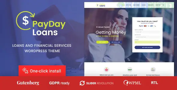 Payday Loans - Banking, Loan Business and Finance WordPress Theme 1.1.5