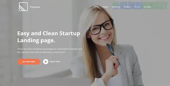 Vanessa - Easy Startup Landing Page WP Theme 1.0.9
