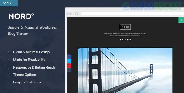 Nord - Simple, Minimal and Clean WordPress Personal Blog Theme 1.4.3