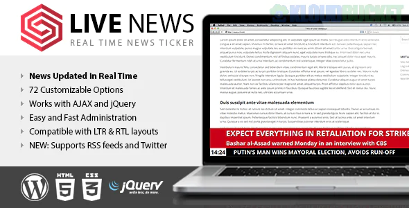 Live News - Real Time News Ticker 2.18