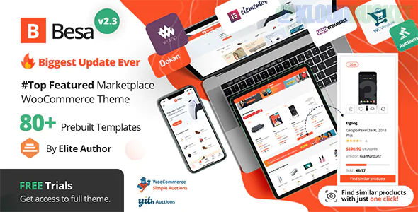 Besa Theme | Elementor Marketplace WooCommerce Theme 2.3.6