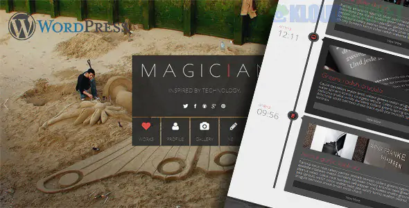 Magician Responsive Parallax WordPress Theme 3.1