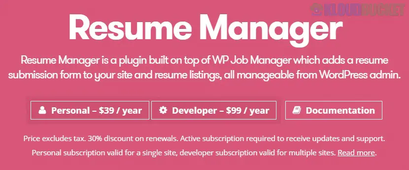 WP Job Manager Resume Manager Add-on 2.2.0