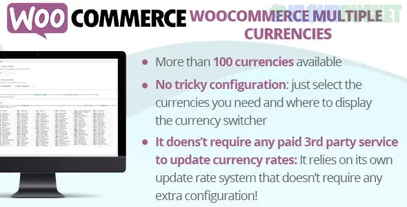 WooCommerce Multiple Currencies CodeCanyon 6.4