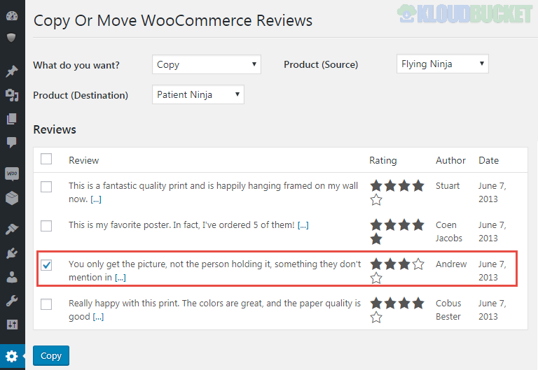 Copy or Move WooCommerce Reviews 1.0.4