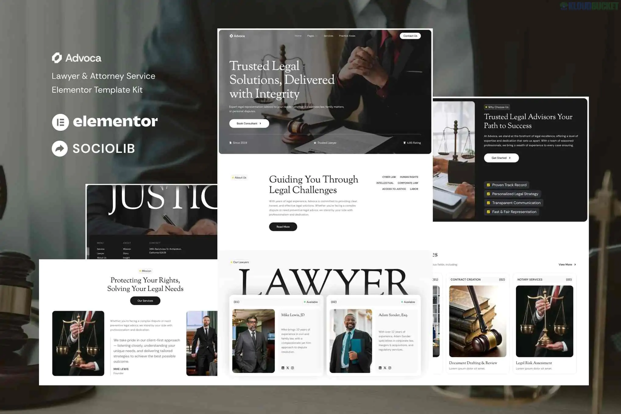 Advoca - Lawyer & Attorney Service Elementor Template Kit 3.10.0