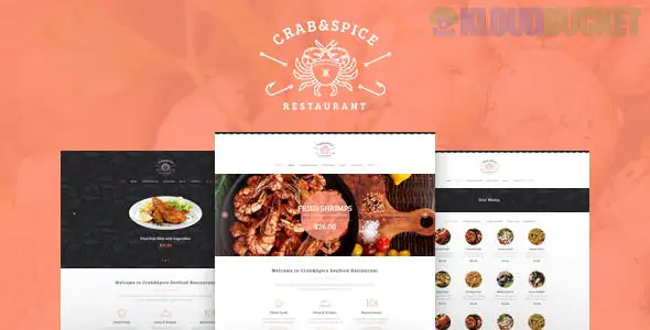 Crab & Spice | Restaurant and Cafe WordPress Theme 1.3.1