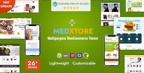 MedXtore Theme | Responsive Multipurpose Elementor WooCommerce Theme 3.3.3