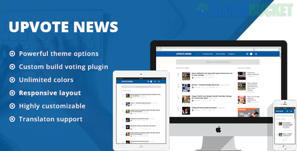UpVote - Social Bookmarking WordPress Theme 2.2.3