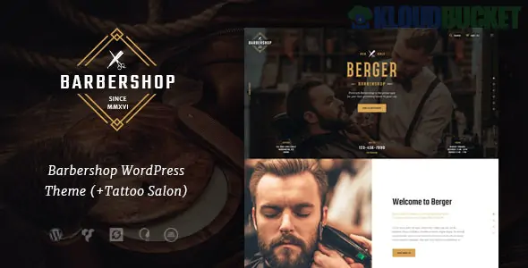 Berger | Barbershop & Tattoo WordPress Theme 1.1.1