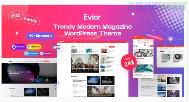 Evior - Modern Magazine WordPress Theme 1.1.1