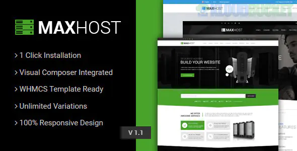 MaxHost | Web Hosting, WHMCS and Corporate Business WordPress Theme 9.10.2