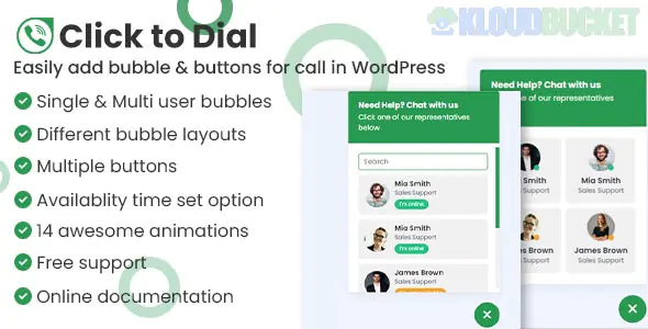 Click to Dial - Direct Call From Website WordPress Plugin 1.3.0