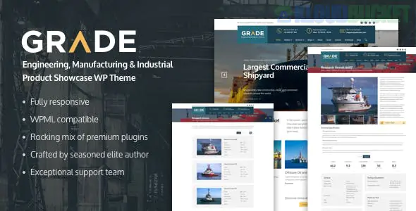 Grade - Engineering, Manufacturing & Industrial Product Showcase WP Theme 2.0.5
