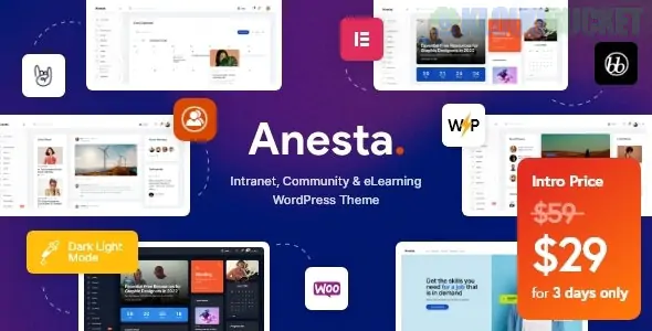 Anesta - Intranet, Extranet, Community and BuddyPress WordPress Theme 1.4.0