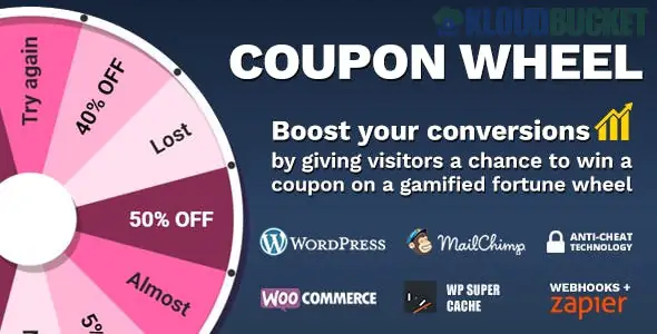 Coupon Wheel For WooCommerce and WordPress 3.6.0