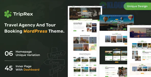 TripRex Theme | Travel Agency and Tour Booking WordPress Theme 1.1.0