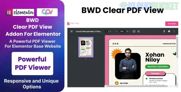 BWD Clear PDF View Addon For Elementor 1.6