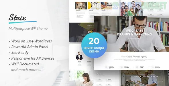 Strix - Multipurpose Business & Agency WordPress Theme 1.0.3