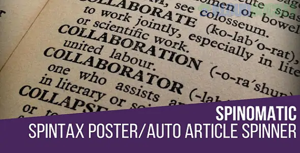 Spinomatic Spintax Post Generator Plugin for WordPress 1.5.9.1