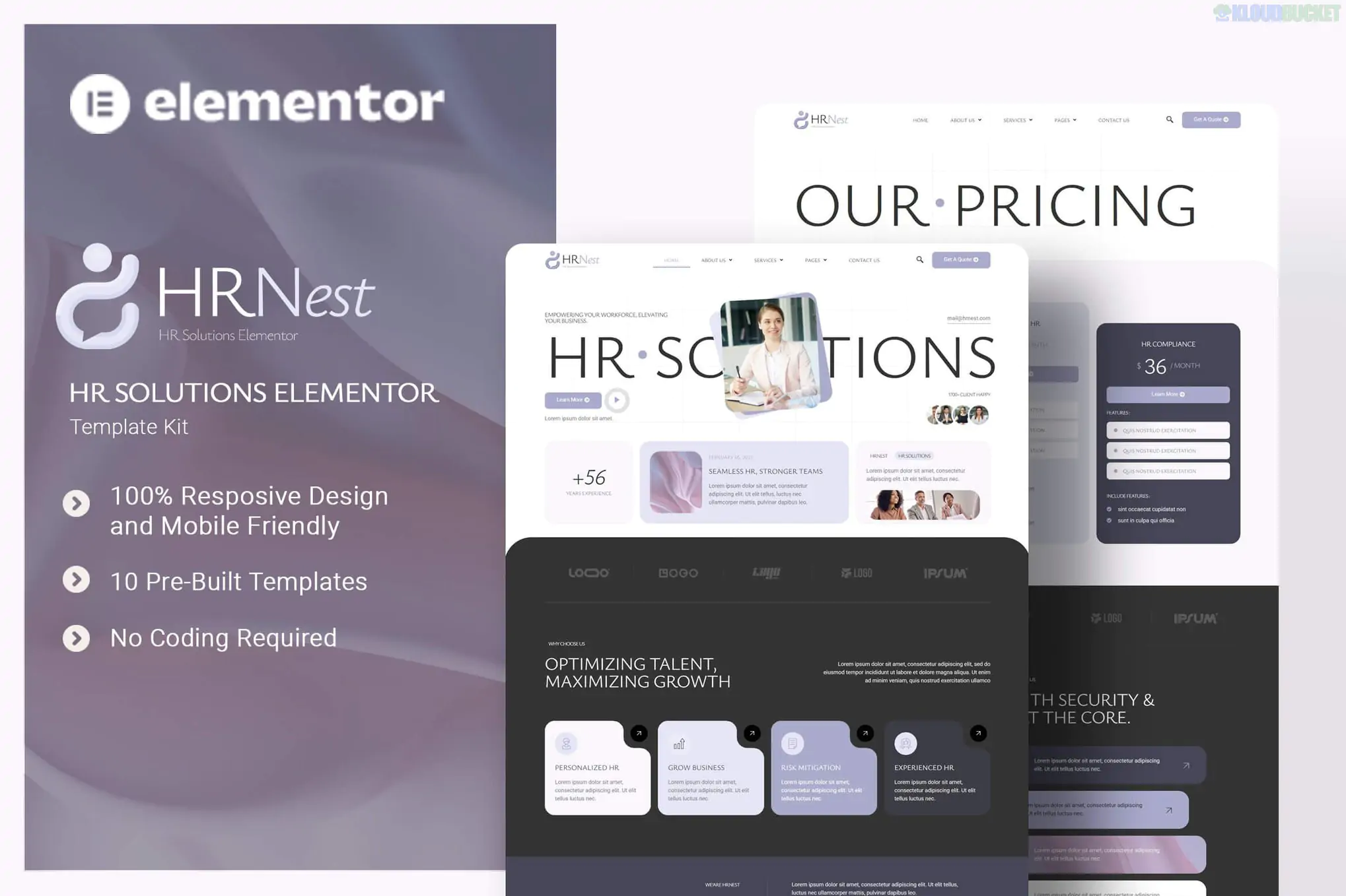 HRNest - HR Solutions Elementor Template Kit 2.1.1