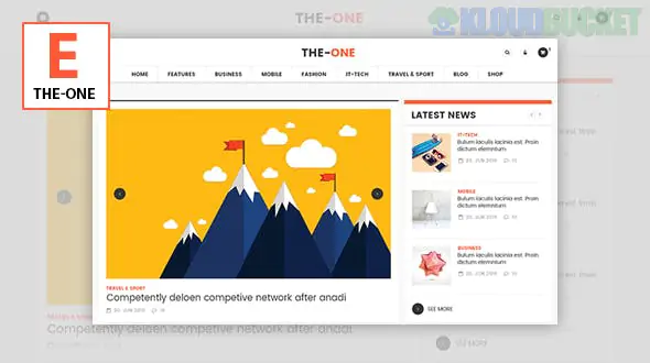 The One News Magazine Blog - Responsive WordPress Theme 1.8