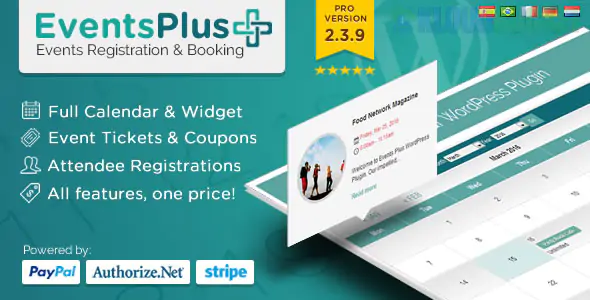 WordPress Events Calendar Registration & Tickets By elbisnero 2.6.3
