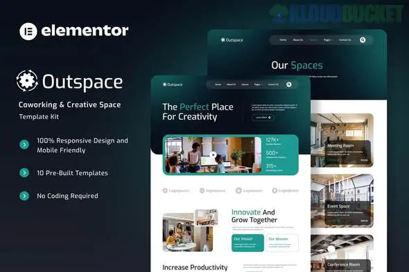 Outspace - Coworking & Creative Space Elementor Template Kit 2.1.1