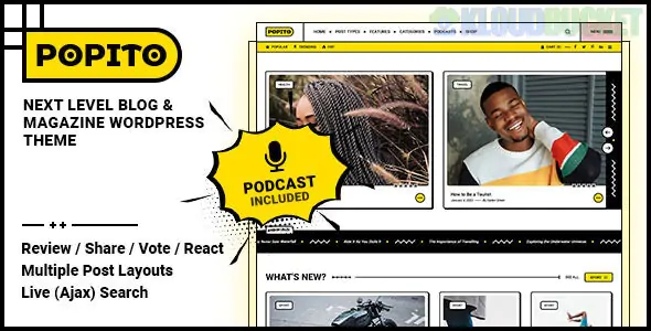 Popito - Blog & Magazine WordPress Theme 2.0.6