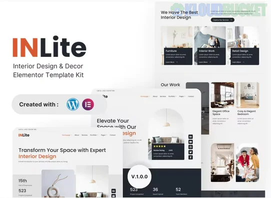 Inlite – Interior Design & Decor Elementor Template Kit 1.1.1