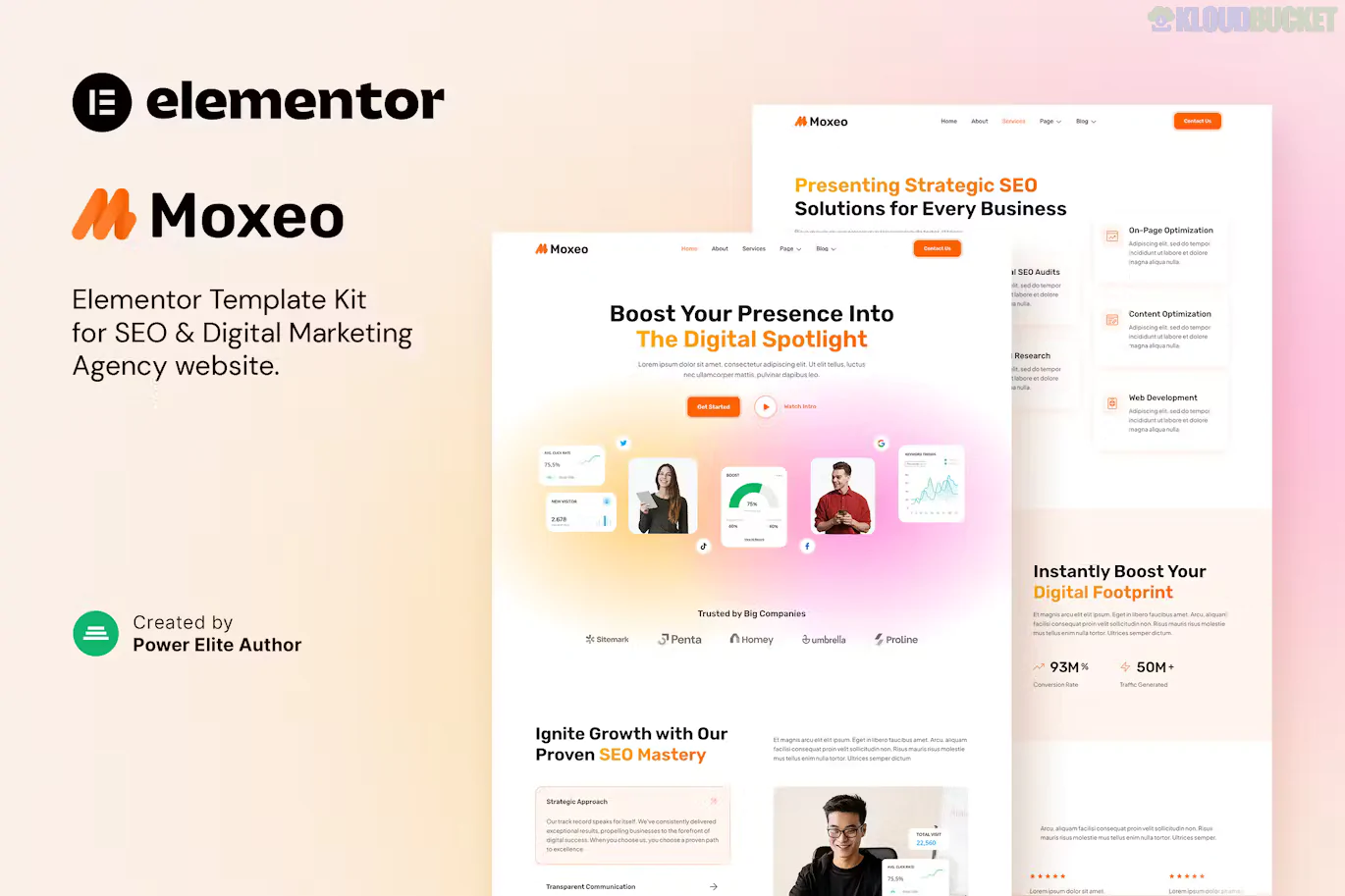 Moxeo — Elementor Template Kit for SEO and Digital Marketing Agency