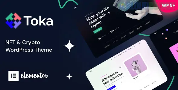 Toka - NFT & Crypto WordPress Theme 1.39