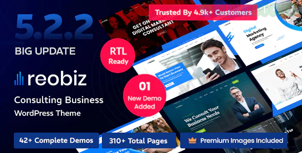 Reobiz Theme | Consulting Business WordPress Theme 5.2.2