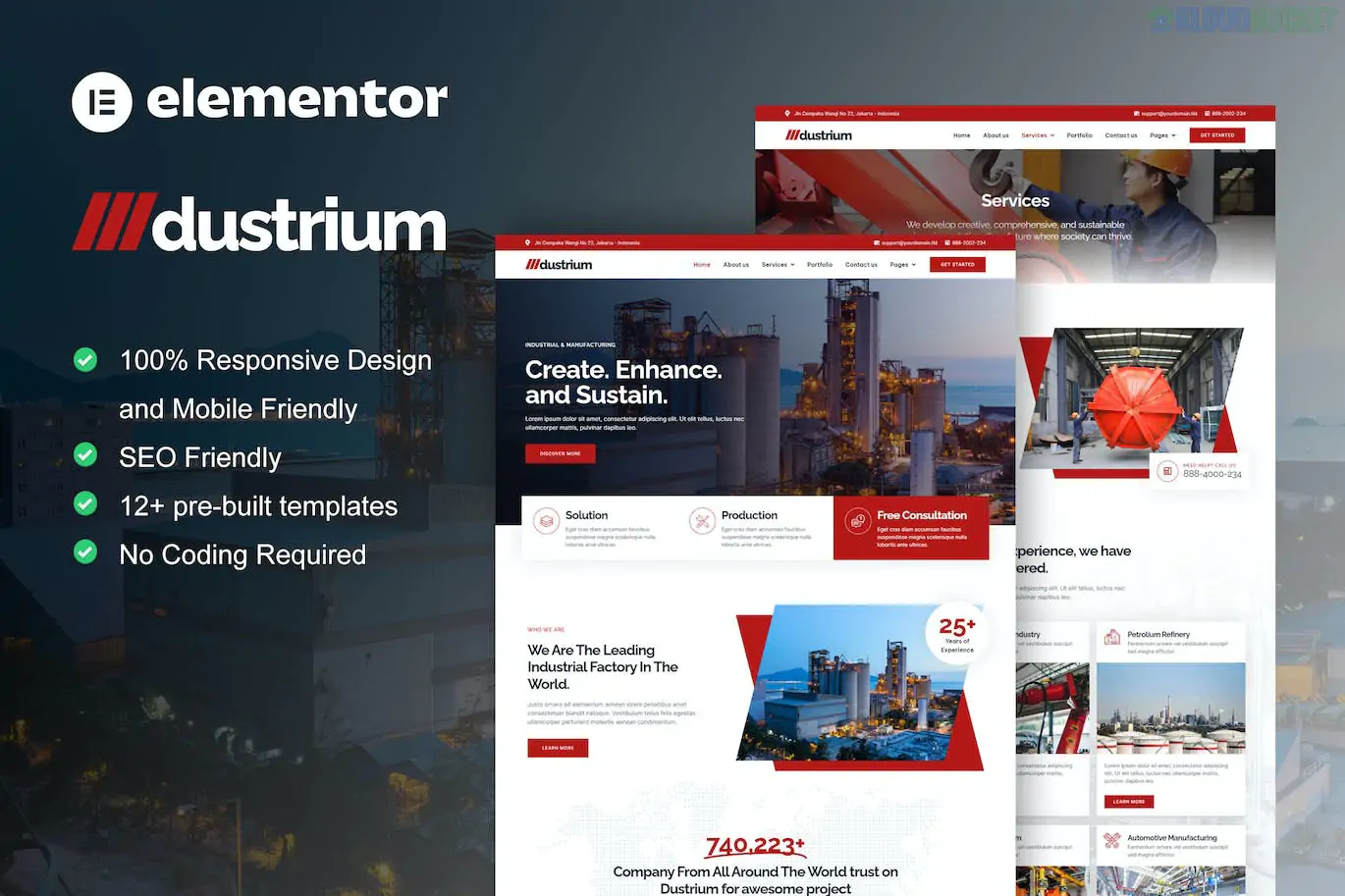 Dytonite - Digital Marketing Company Elementor Pro Template Kit