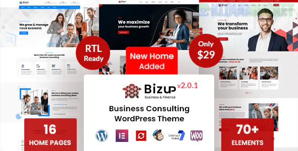 Bizup - Business Consulting WordPress Theme 2.1.8