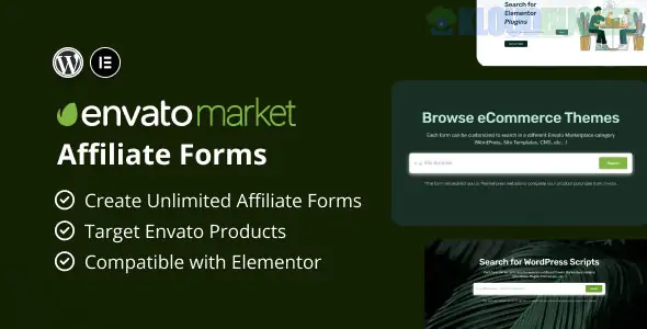 Envato Market Affiliate Forms for Elementor
