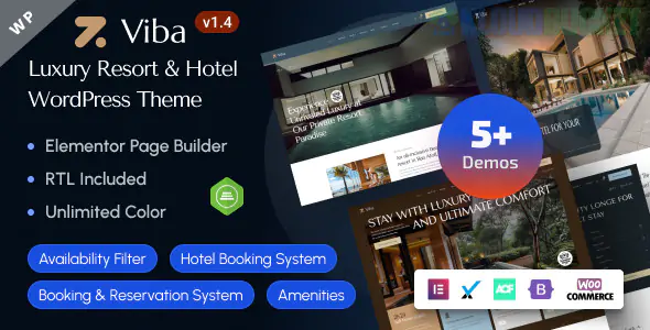 Viba - Luxury Resort & Hotel Elementor WordPress Theme 1.6