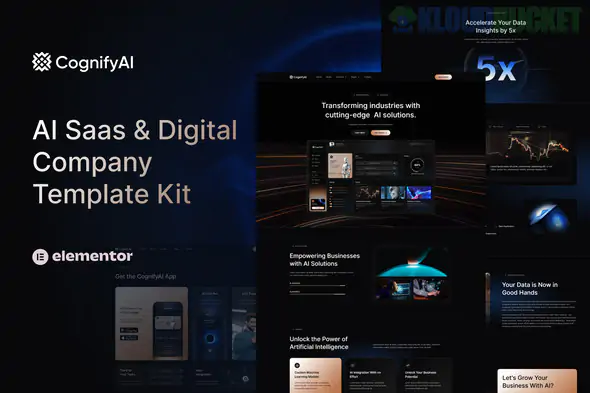 CognifyAI - AI Saas & Digital Company Elementor Pro Template Kit 1.1.1