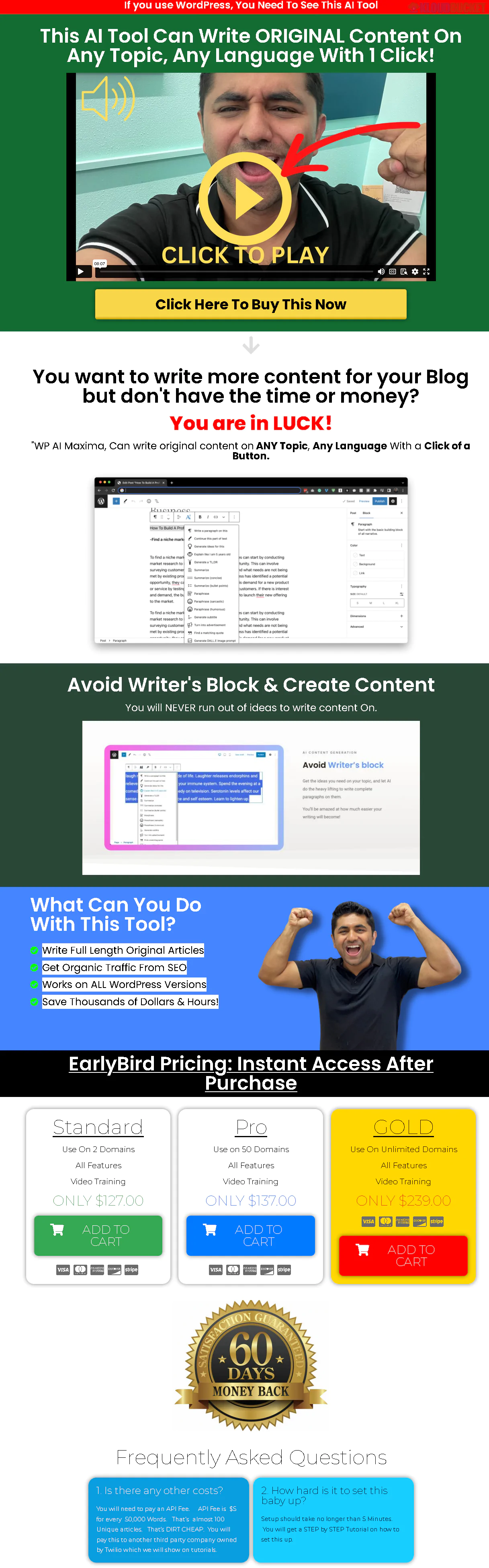 WP AI Tool - Gold $239 2.0