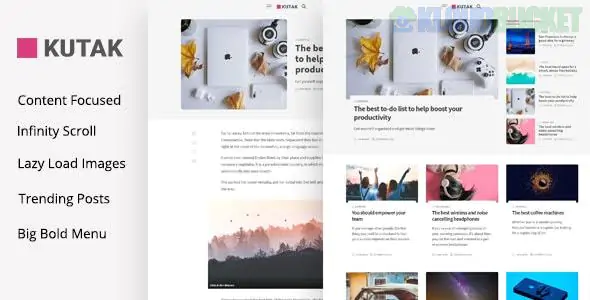 Kutak - Minimal Blog WordPress Theme 2.2