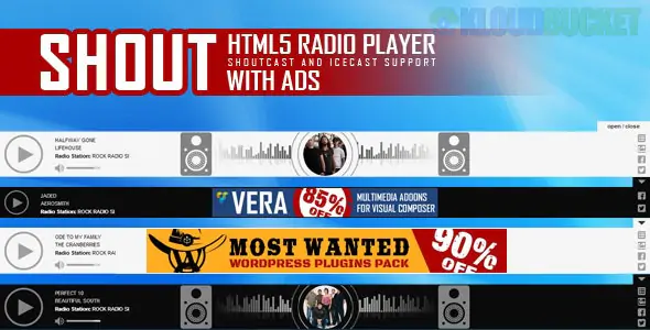 SHOUT - HTML5 Radio Player With Ads - ShoutCast and IceCast Support 3.4.0