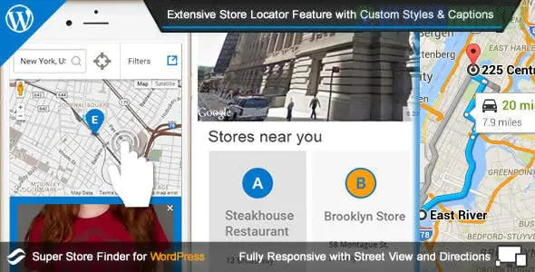 Super Store Finder for WP (Google Maps Store Locator)  7.70