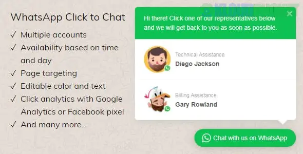 WhatsApp Click to Chat Plugin for WordPress 2.2.12