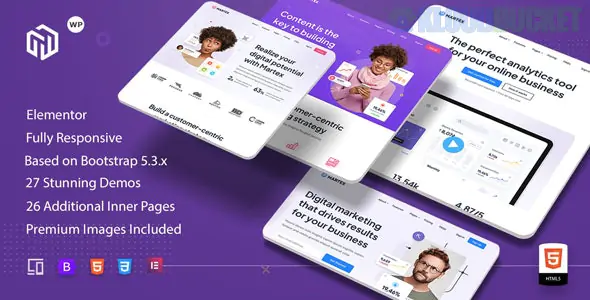 Martex - Software, SaaS & Startup Landing Page WordPress Theme 1.0.5
