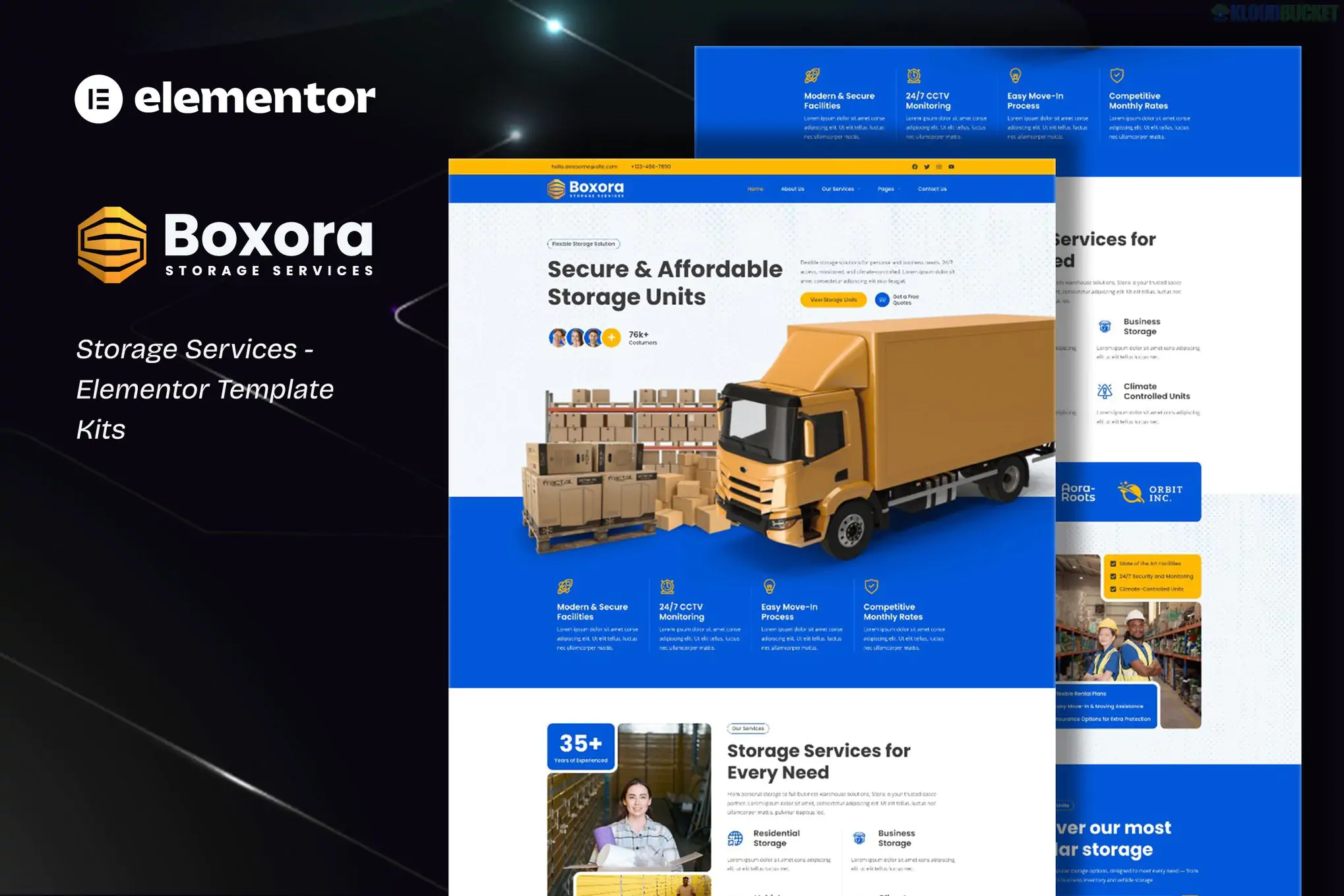 Boxora - Storage Service Elementor Template Kit 1.0.4
