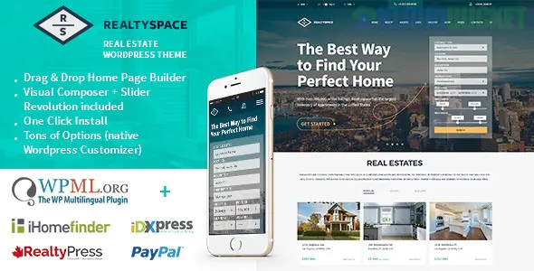 Realtyspace - Real estate WordPress Theme 1.5.0