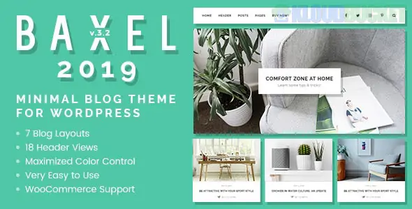 Baxel - Minimal Blog Theme for WordPress 5.0.7