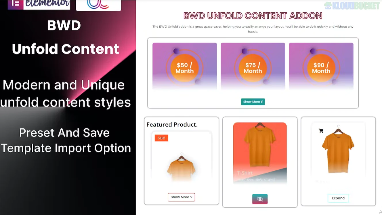 Unfold Content Addon For Elementor 1.0.0