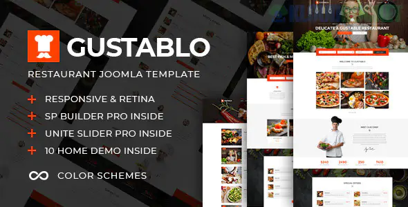 Gustablo Theme | Restaurant & Cafe Responsive WordPress Theme 1.23