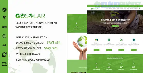 GoSolar - Eco Environmental & Nature WordPress Theme 1.3.0